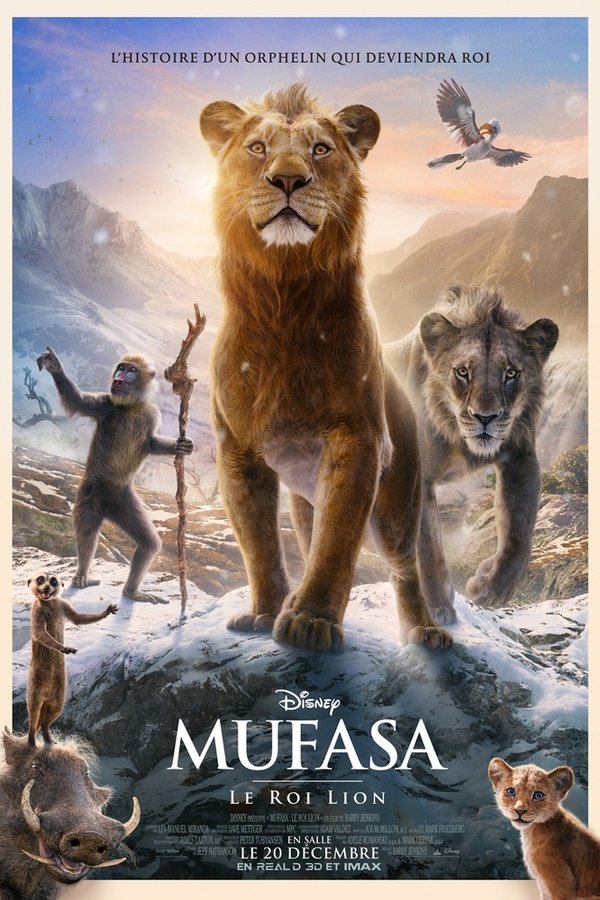 Affiche de Mufasa, Le Roi Lion, en streaming IPTV 4K avec IPTV Pro